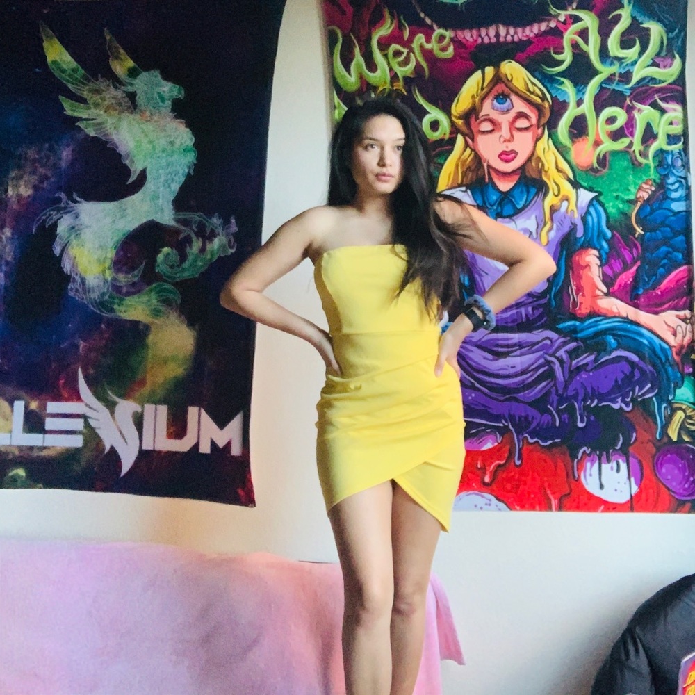 Yellow mini dress! NWT